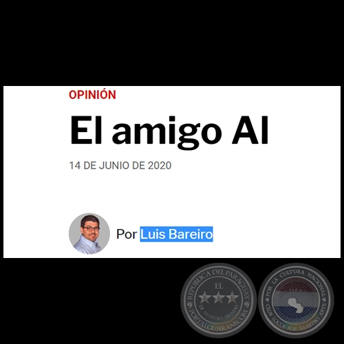 EL AMIGO AL - Por LUIS BAREIRO - Domingo, 14 de Junio de 2020